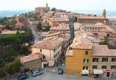 Montalcino in Tuscany Italy